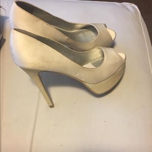 White sparkly stilettos size 9.5